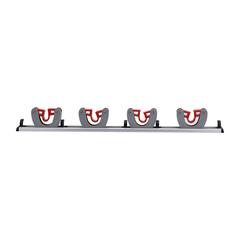 Royalford Mop & Broom Holder W/4 Holes & 5 Hooks, RF10672