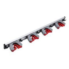 Royalford Mop & Broom Holder W/4 Holes & 5 Hooks, RF10672
