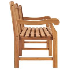 3-Seater Teak Wood Garden Bench vidaXL