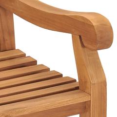 3-Seater Teak Wood Garden Bench vidaXL