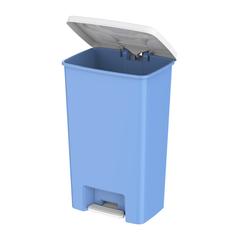 Cosmoplast Plastic Step-on Waste Bin W/Pedal (44 L, Sky Blue)