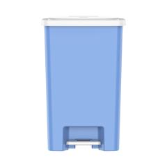 Cosmoplast Plastic Step-on Waste Bin W/Pedal (44 L, Sky Blue)
