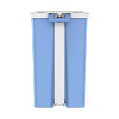 Cosmoplast Plastic Step-on Waste Bin W/Pedal (44 L, Sky Blue)