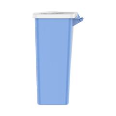 Cosmoplast Plastic Step-on Waste Bin W/Pedal (44 L, Sky Blue)