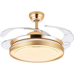 Danube Home Enticer Acrylic Ceiling Fan Chandelier (50 x 42 x 50 cm)