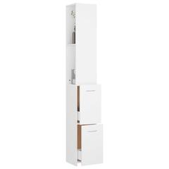 vidaXL Bathroom Cabinet White 25x25x170 cm Engineered Wood