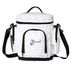 Anemoss Polyester Linen Thermal Lunch Bag (25.4 x 12.7 x 17.78 cm)