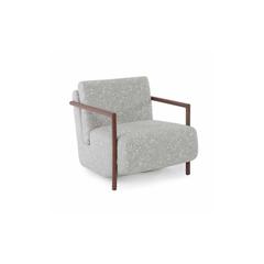Pan Emirates Feller Fabric & Wood Accent Chair (73 x 95 x 80 cm)