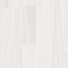 vidaXL Bed Frame White Solid Wood Pine (120 x 200 cm)