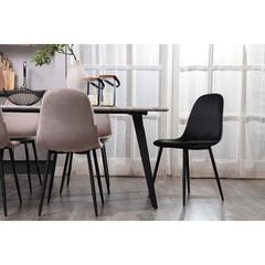Pan Emirates Rekker Velvet & Metal Dining Chair (45 x 55 x 85 cm)
