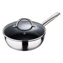 Bergner Gourmet Induction Stainless Steel Frypan W/Glass Lid (26 cm)