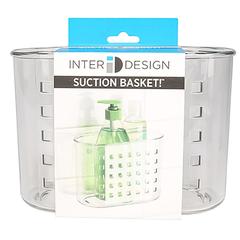 Interdesign Suction Mini Shower Basket (18.8 x 15.5  x 9.7 cm, Clear)