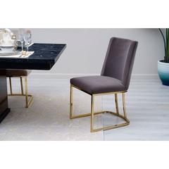 Pan Emirates Topsy Velvet & Metal Dining Chair (50 x 62 x 87 cm)