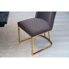 Pan Emirates Topsy Velvet & Metal Dining Chair (50 x 62 x 87 cm)