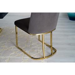 Pan Emirates Topsy Velvet & Metal Dining Chair (50 x 62 x 87 cm)