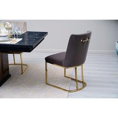 Pan Emirates Topsy Velvet & Metal Dining Chair (50 x 62 x 87 cm)