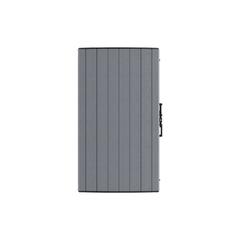 Cosmoplast Cedargrain Plastic Small Storage Shed W/Arc Lid (1200 L, Dark Grey)