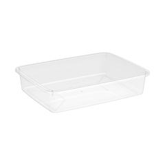 Cosmoplast Multipurpose Universal Small Tray (Transparent, 27 x 22 x 5 cm)