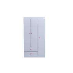 Pan Emirates Carriage MDF 3-Door Kids Wardrobe (105 x 41 x 199 cm)
