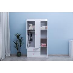 Pan Emirates Carriage MDF 3-Door Kids Wardrobe (105 x 41 x 199 cm)