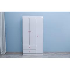 Pan Emirates Carriage MDF 3-Door Kids Wardrobe (105 x 41 x 199 cm)