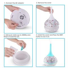 Danube Home Electric Aroma Diffuser (300 ml, 24 x 15 cm)