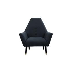 Pan Emirates Patia Fabric & Wood Accent Chair (86 x 86 x 93 cm)