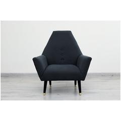 Pan Emirates Patia Fabric & Wood Accent Chair (86 x 86 x 93 cm)