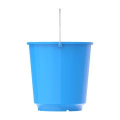 Cosmoplast EX Round Plastic Bucket W/Steel Handle (18 L, Light Blue)