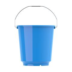 Cosmoplast EX Round Plastic Bucket W/Steel Handle (18 L, Light Blue)