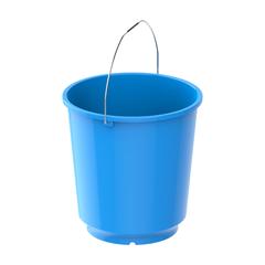 Cosmoplast EX Round Plastic Bucket W/Steel Handle (18 L, Light Blue)