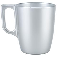 Luminarc Flashy Breakfast Mug (7.5 x 9 cm, 250 ml, Silver)