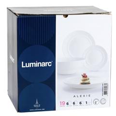 Luminarc Alexie Dinner Set (Set of 19, White)