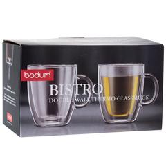 Bodum Bistro Jumbo Double Wall Mug (300 ml, Set of 2)