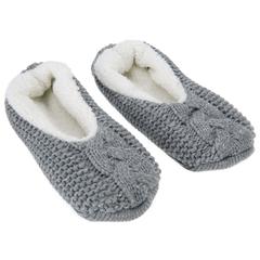 Aroma Home Warm & Cosy Mini Hot Water Bottle Cover & Slippers (500 ml, Grey)