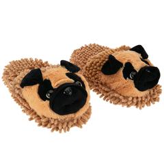 Aroma Home Fun For Feet Fuzzy Slippers (Pug)