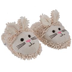 Aroma Home Fun For Feet Fuzzy Slippers (White Rabbit)