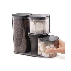 Joseph Joseph Podium Storage Jar Set (3 pcs, Clear)