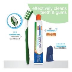 Nylabone Advanced Oral Care Natural Dog Dental Kit (74 ml)