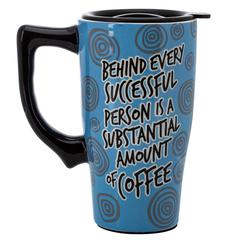 Spoontiques Coffee Travel Mug (17 cm, 532 ml, Blue)