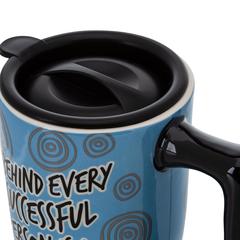Spoontiques Coffee Travel Mug (17 cm, 532 ml, Blue)