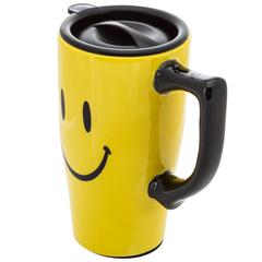 Spoontiques Smiley Face Travel Mug (18 oz)