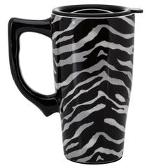 Spoontiques Zebra Print Travel Mug (17 cm, 532 ml)