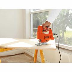 Black+Decker Single Speed Compact Corded Jigsaw (400 W)