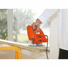 Black+Decker Single Speed Compact Corded Jigsaw (400 W)