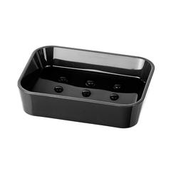 Wenko Candy Soap Dish (12 x 9 x 3 cm, Black)