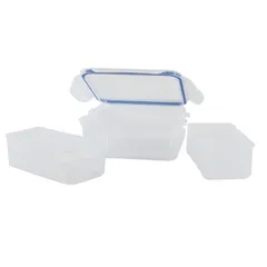 Lock & Lock Square Plastic Food Container W/Divider (870 ml)