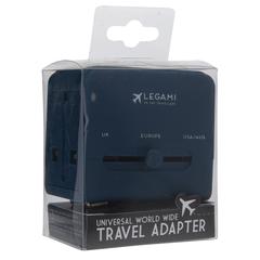 Legami Universal Travel Adapter (6 x 5 x 5.7 cm, Blue)