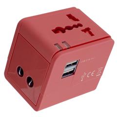 Legami Universal Travel Adapter (6 x 5 x 5.7 cm, Red)