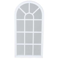 مرآة على شكل نافذة (24 × 69 سم، أبيض)